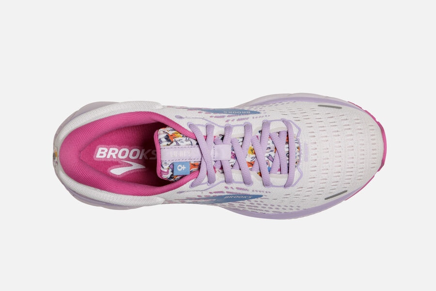 Brooks Ghost 13 Road Loopschoenen Dames - Wit/Roze/Blauw - 457036WQN